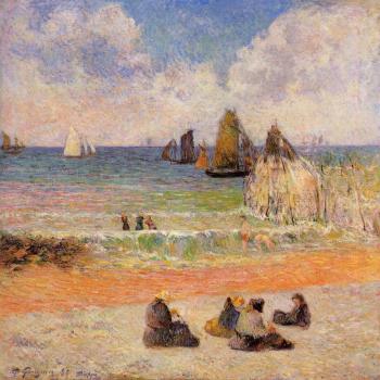 Paul Gauguin : Bathing, Dieppe